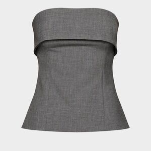 Babaton Charcoal Strapless Top